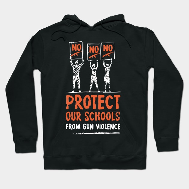 Gun Control No More School Shootings Hoodie by maximus123